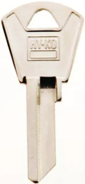 HY-KO 11010PZ1 Key Blank, Brass, Nickel, For: Papaiz Cabinet, House Locks and Padlocks