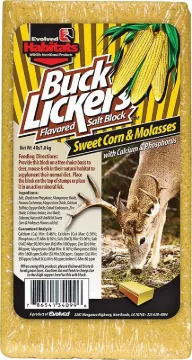 Evolved Habitats Buck Lickers EVO34099 Mineral Block, Sweet Corn Flavor, 4 lb Package