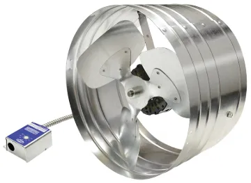 Master Flow EGV6 Power Attic Vent, 120 V, 768 sq-in Net Free Ventilating Area, 1600 cfm Air, Galvani