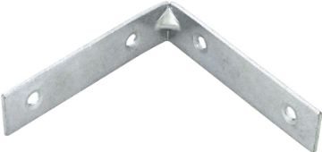 ProSource CB-Z03-013L Corner Brace, 3 in L, 3/4 in W, Steel, Zinc