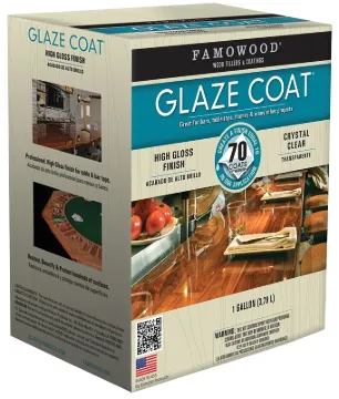 ECLECTIC 5050110 Glaze Epoxy Coating, Liquid, Slight, Clear, 1 gal Package, Container