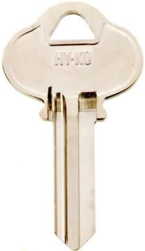 HY-KO 11010S4 Key Blank, Brass, Nickel, For: Sargent Cabinet, House Locks and Padlocks
