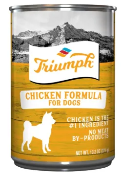 Triumph 6600391 Dog Food, Chicken Flavor, 14 oz Package, Can