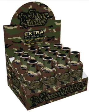 5-hour ENERGY 738126 Sugar-Free Energy Drink, Liquid, Sour Apple Flavor, 1.93 oz Package, Bottle