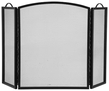 Simple Spaces CPO90505BK3L Fireplace Screen, 51-3/4 in W, 32 in H
