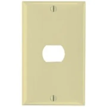 Legrand K1I Wallplate, 4-1/2 in L, 2-3/4 in W, 1-Gang, Thermoset, Ivory