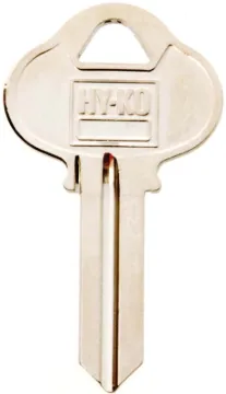 HY-KO 11010S1 Key Blank, Brass, Nickel, For: Sargent Cabinet, House Locks and Padlocks