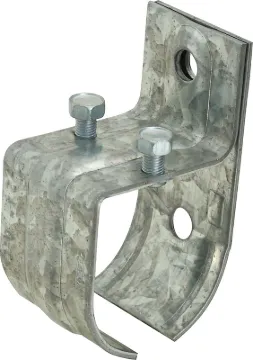 National Hardware N100-007 Round Rail Splice Bracket, Steel, Zinc, Display-Pac