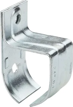 National Hardware N100-006 Round Rail Bracket, Steel, Zinc, Display-Pac