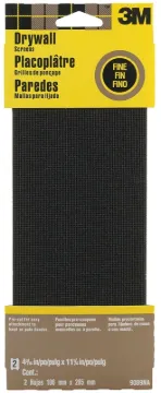 3M 9089 Sanding Screen, 11 in L, 4-3/8 in W, 120 Grit, Fine, Silicone Carbide Abrasive, Cloth Backin