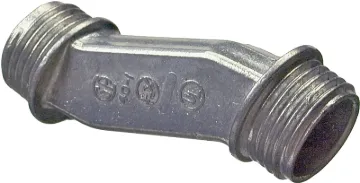 Halex 04005B Offset Nipple, 1/2 in Trade, 0.93 in OD, Zinc