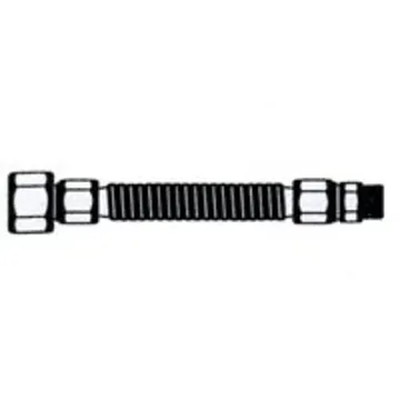BrassCraft ProCoat CSSB22-36 Gas Connector, 3/4 in Inlet, 3/4 in Outlet, 36 in L
