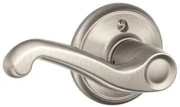 Schlage Flair F170VFLA619LH Dummy Lever, Zinc, Satin Nickel