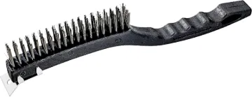 ProSource SJ3133-S Wire Brush with Scraper, Steel Bristle