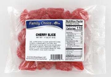 Family Choice 1108 Candy, Cherry Flavor, 14 oz Package