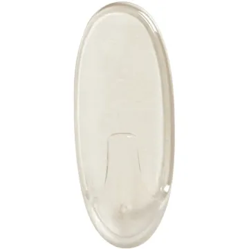 Command 17093CLR Adhesive Hook, 4 lb, 1-Hook, Plastic, Clear, 3, Pack