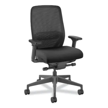 Nucleus Series Recharge Task Chair, Supports Up to 300 lb, 16.63 to 21.13 Seat Height, Black Seat/Ba