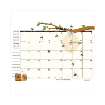 Recycled Academic Honeycomb Planner, Honeycomb Artwork, 10 x 7, Multicolor Cover, 12-Month (Aug to J