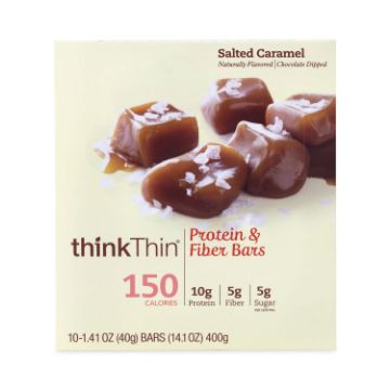 High Protein Bars, Salted Caramel, 1.41 oz Bar, 10 Bars/Carton, Ships in 1-3 Business Days