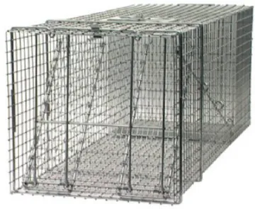 Victor 1081 Animal Trap, 15 in W, 15 in H, Spring-Loaded Door