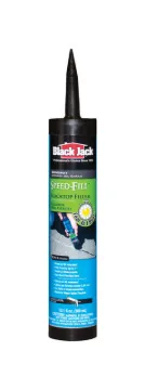 Black Jack 6439-9-66 Crack Filler, Fluid, Black, Mild, 10 fl-oz Package, Tube