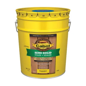 Cabot 17400 Series 17406 Deck and Siding Stain, Neutral Base, 5 gal Pail