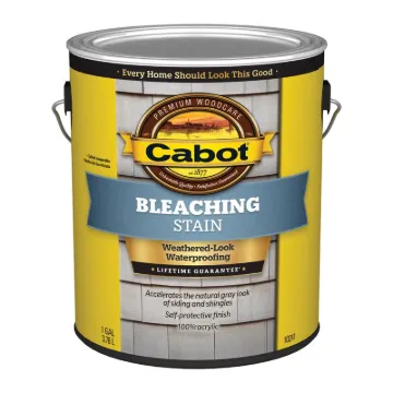 Cabot 10241 Bleaching Stain, Natural Driftwood Gray, Flat, 1 gal