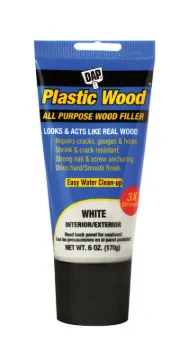 DAP COLORmaxx 7079800585 Wood Filler, Paste, Slight, White, 6 oz Package, Tube
