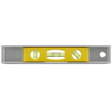 Torpedo Magnetic Level, 9 in, 3 Vials, Cast Aluminum