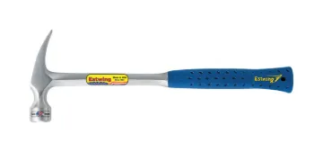 Framing Hammer, Steel Head, Straight Nylon/Steel Handle, 16 in, 22 oz Head, Milled Face
