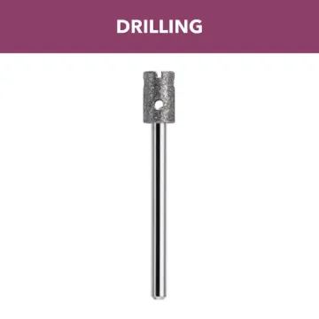 DREMEL 663DR Glass Drilling Bit, 1/4 in Dia, Glass Bit