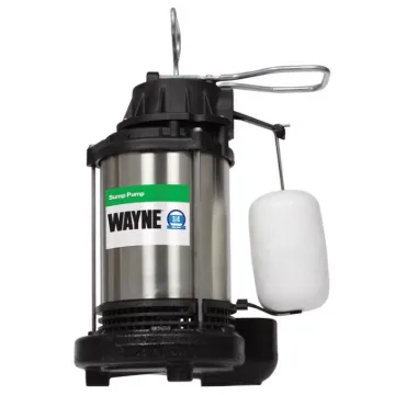 WAYNE CDU980E Sump Pump, 1-Phase, 10 A, 120 V, 0.75 hp, 1-1/2 in Outlet, 20 ft Max Head, 3571 gph