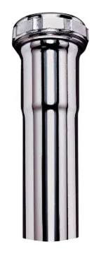 Plumb Pak PP12-6CP Extension Tube, 1-1/4 in, 6 in L, Slip Joint, Brass, Chrome