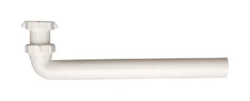 Plumb Pak PP66-9W Drain Tube, 1-1/2 in, 15 in L, Slip Joint, Polypropylene, White