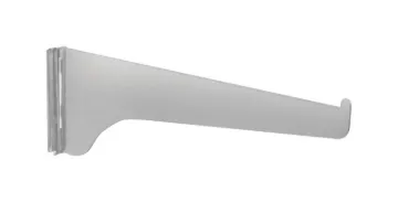 Knape & Vogt 180 ANO 10 Shelf Bracket, 10 in L, Steel, Anochrome
