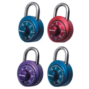 Master Lock 1530DCM Combination Dial Padlock, 9/32 in Dia Shackle, 3/4 in H Shackle, Steel Shackle,