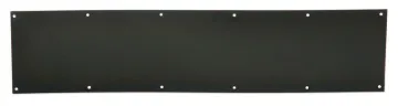 Schlage SC8400B-716 6X30 Kick Plate, 30 in L, 6 in W, Brass, Aged Bronze