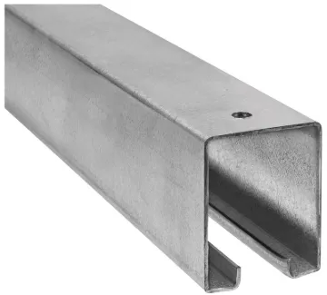National Hardware N105-726 Box Rail, Steel, Galvanized, 1-57/64 in W, 2-13/32 in H, 8 ft L