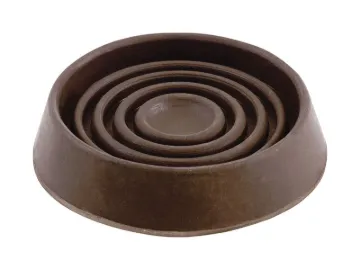 Shepherd Hardware 9075 Caster Cup, Rubber, Brown