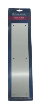 Schlage C8200PA28 3.5X1 Push Plate, Aluminum, Anodized, 15 in L, 3-1/2 in W