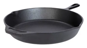 Lodge L10SK3 Pre-Seasoned Skillet, 12 in Dia, Iron, Black