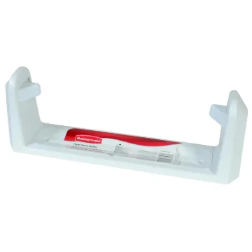 Rubbermaid 2364RDWHT Paper Towel Holder, 14 in OAW, Plastic, White