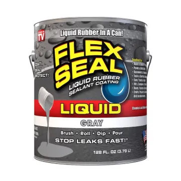 Flex Seal LFSGRYR01 Rubber Sealant Gray, Gray, 1 gal, Can