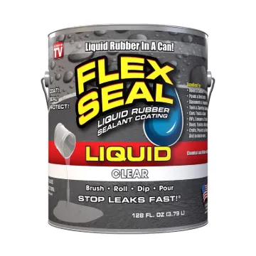 Flex Seal LFSCLRR01 Rubber Sealant Clear, Clear, 1 gal, Can