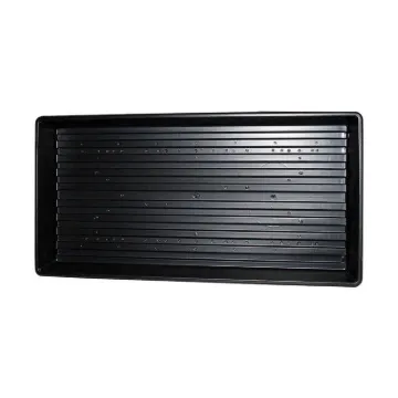 Jiffy TTRAY Plant Tray, 11 in L Tray, 12 in W Tray, Plastic, Black