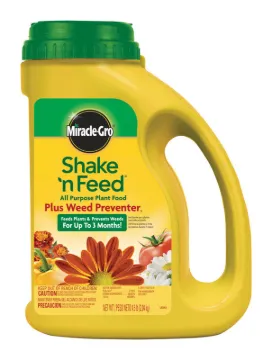 Ortho 1038361 Plant Food Plus Weed Preventer, 4.5 lb Package