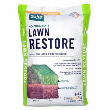 Safer 9334 Lawn Fertilizer, Solid, Brown, 25 lb Package, Bag