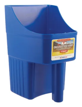 Little Giant 150415 Feed Scoop, 3 qt Capacity, Polypropylene, Blue, 6-1/4 in L