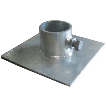 Multinautic 11107 Base Plate, Galvanized Steel, For: Stationary Dock or a Gangway