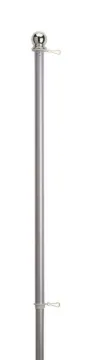 Valley Forge 60733 Flag Pole, 1 in Dia, Aluminum